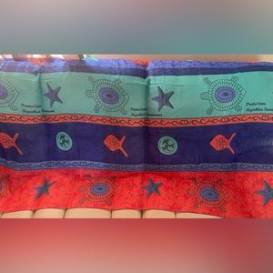 🌴🏝Punta Cana Republica Dominicana Beach Design Cover Up Sarong One Size🏝🌴